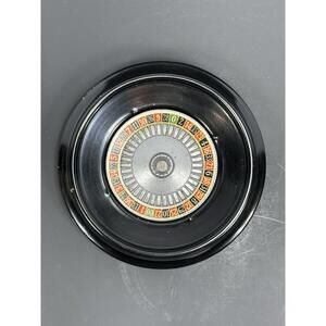 Vintage All Metal ES Lowe Gambling Casino Game Small Roulette Wheel